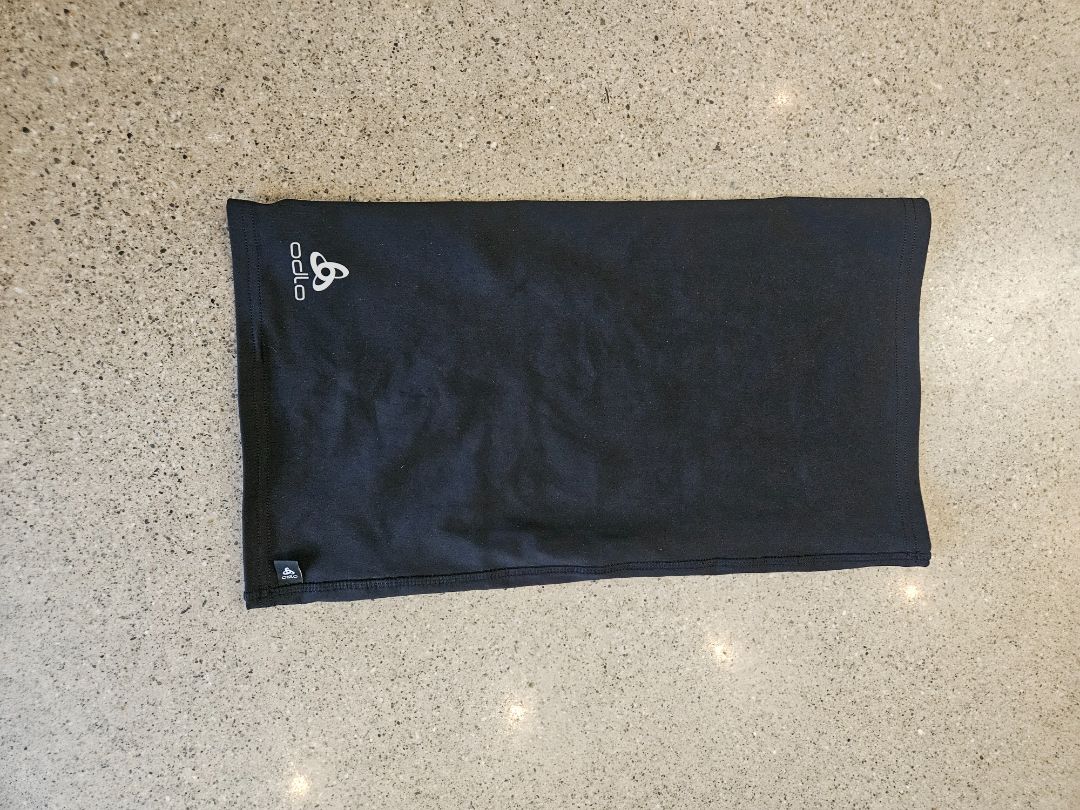 Black Odlo Thermal Neck Warmer, OSFA