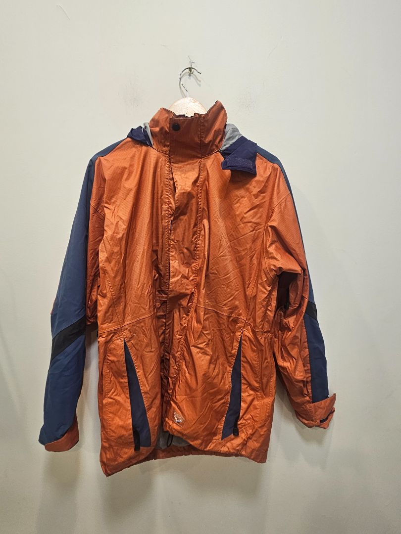 Orange Rainbird Rain Jacket, L