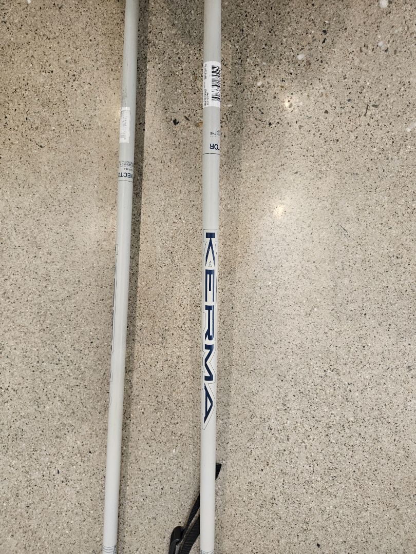 White Kerma Vector poles, 120cm