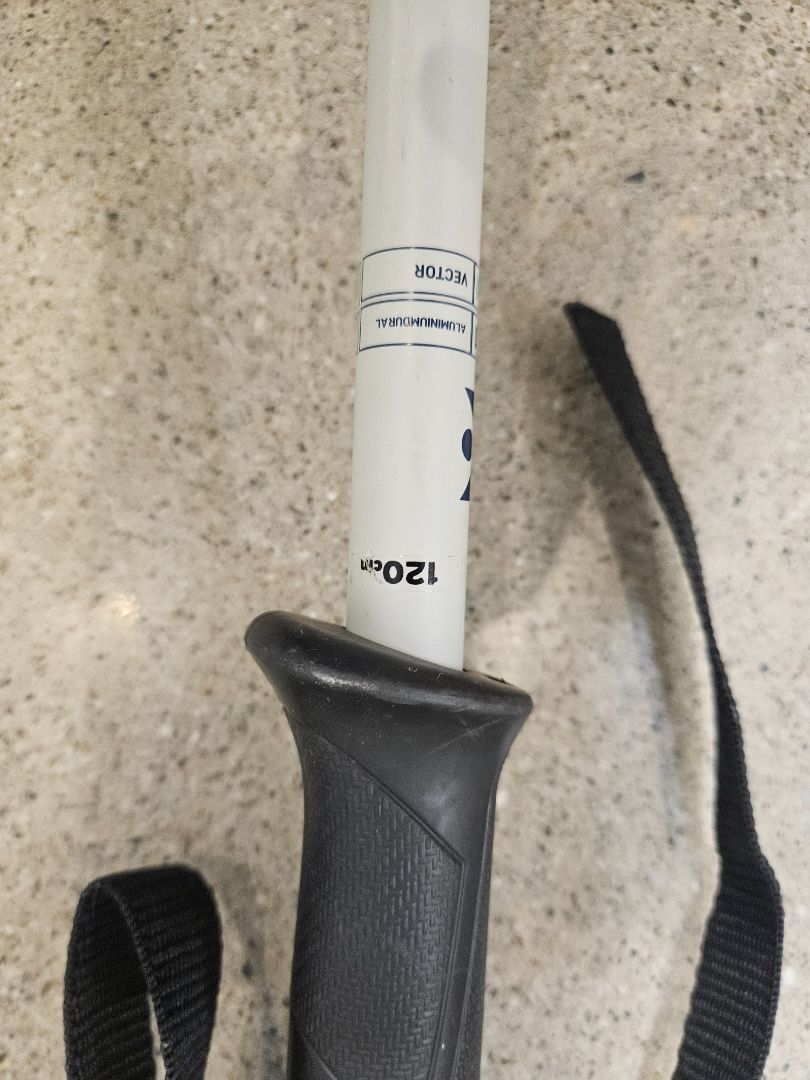 White Kerma Vector poles, 120cm