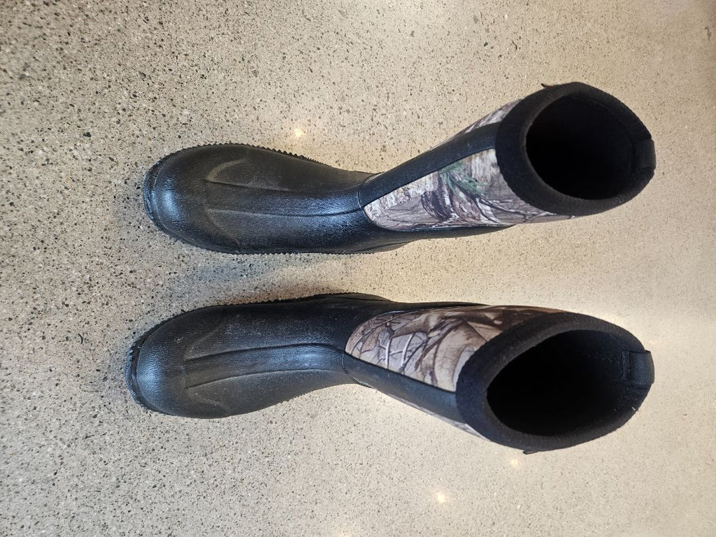 Black Boonies Youth Camo Gumboots, UK 4 / US 5