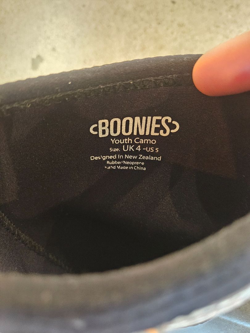 Black Boonies Youth Camo Gumboots, UK 4 / US 5