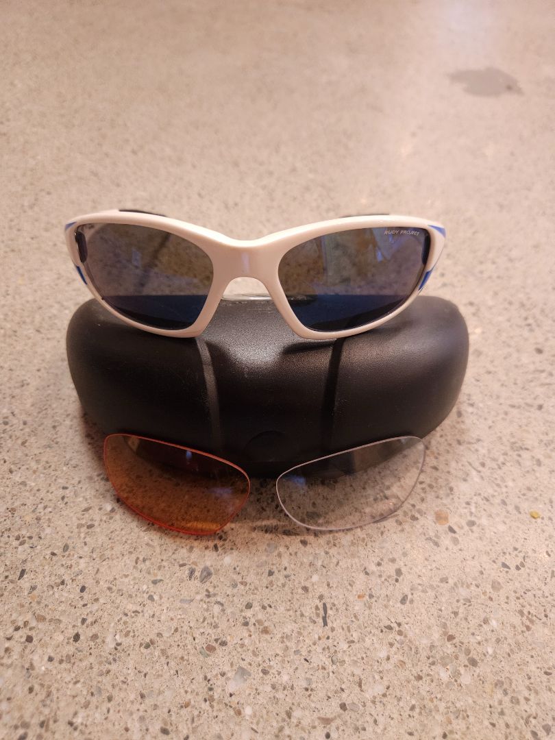 White Rudy Project Sport Sunglasses, M