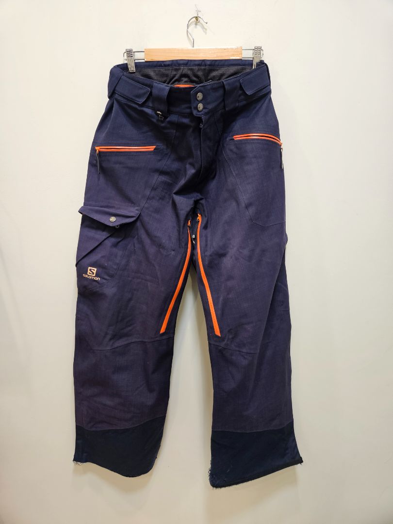 Navy Salomon Clima Pro Storm Pants, M