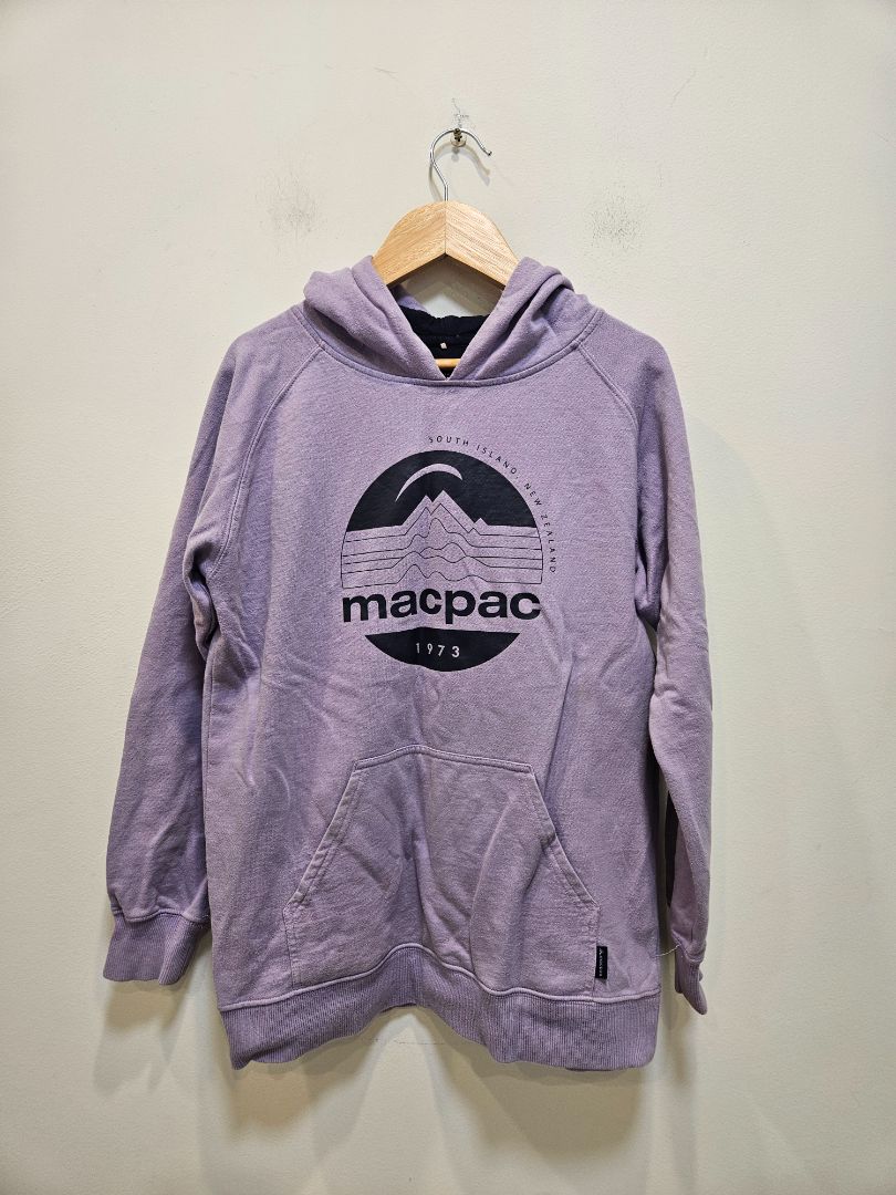 Purple Macpac Logo Hoodie, Kids 10