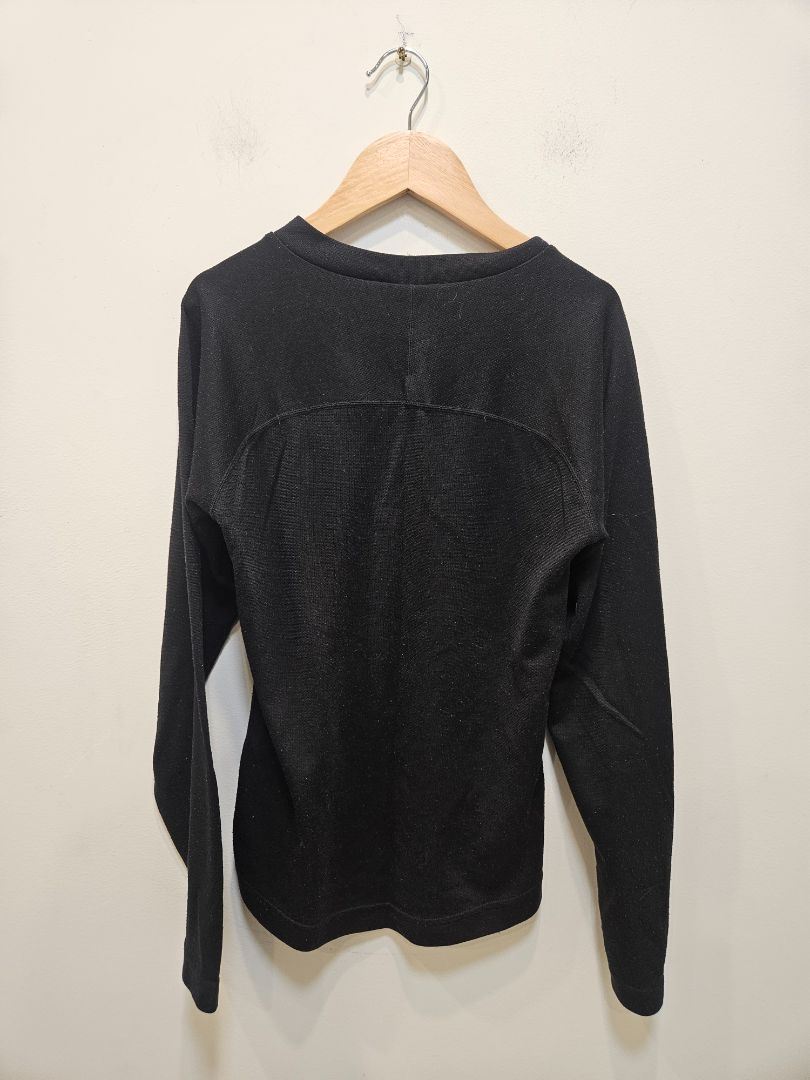 Black Kathmandu Polypro Thermal Top, Kids 8