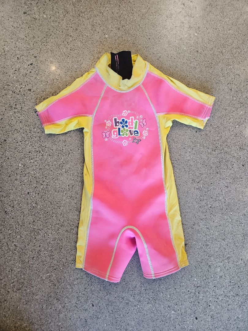 Pink Body Glove Shorty Wetsuit, 6 years