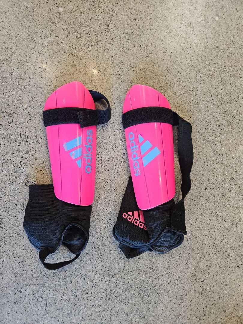 Pink Adidas Shin Guards, Kids/youth