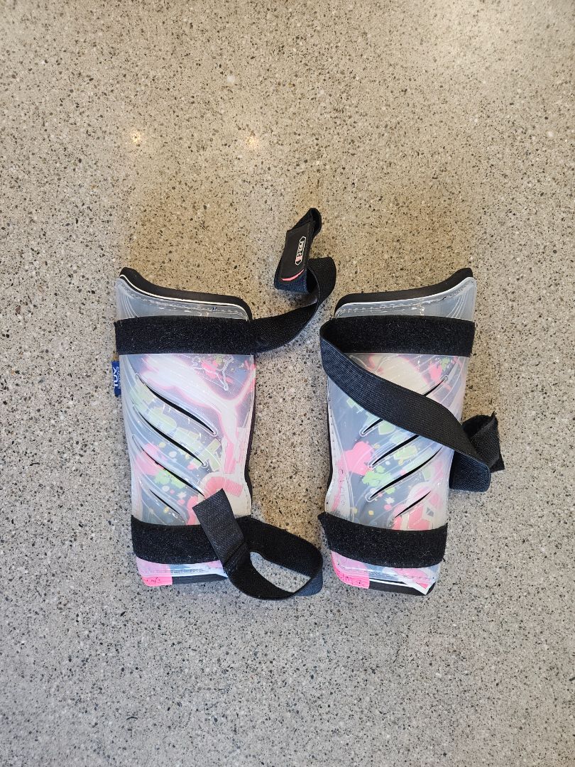 Grey TUV Shin Guards, Kids/youth