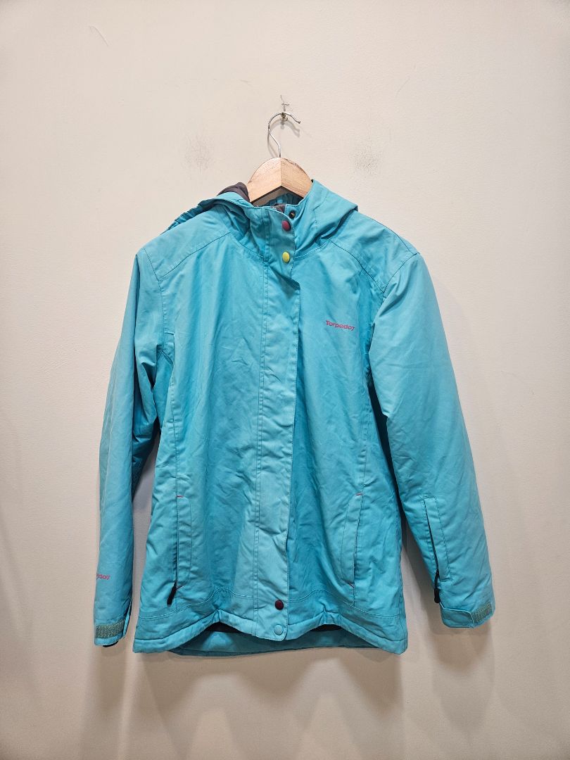 Turquoise Torpedo7 Ski Jacket, Youth 14–16