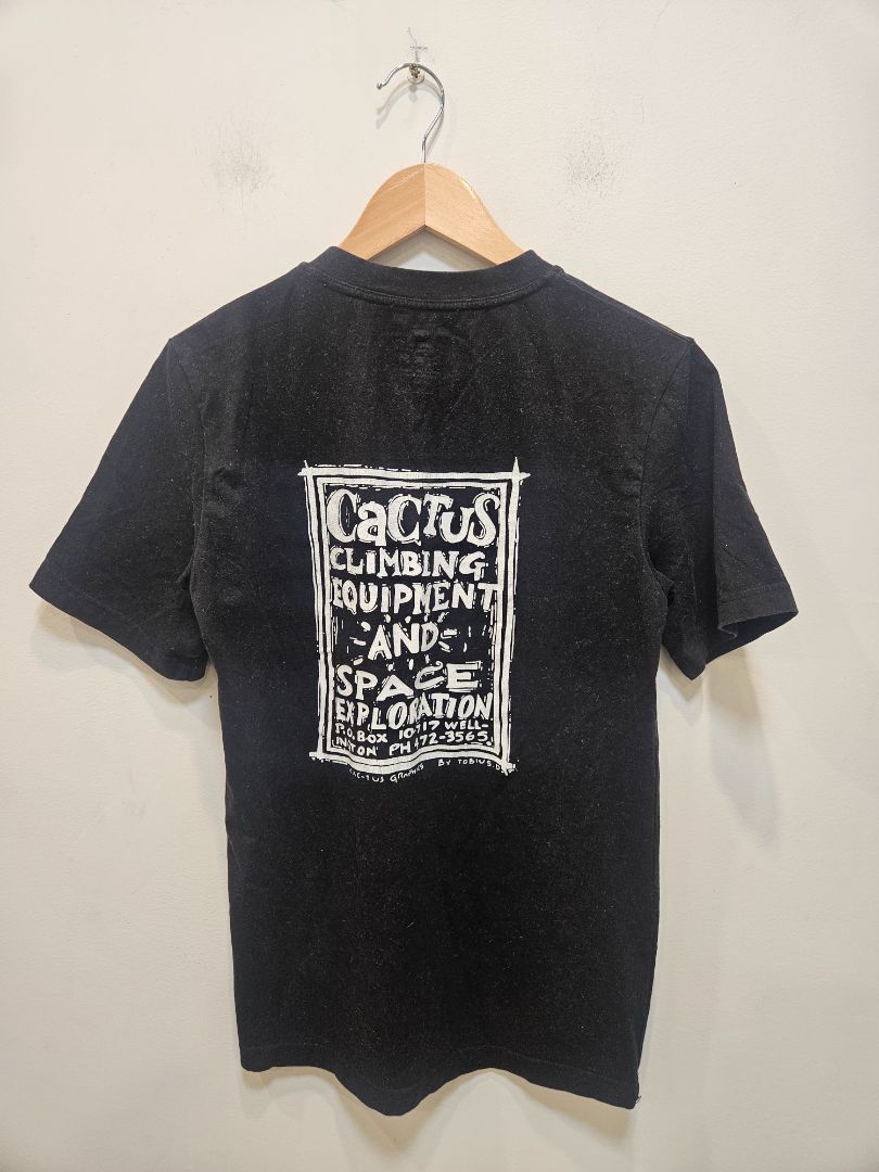 Black Cactus Graphic Tee, XS