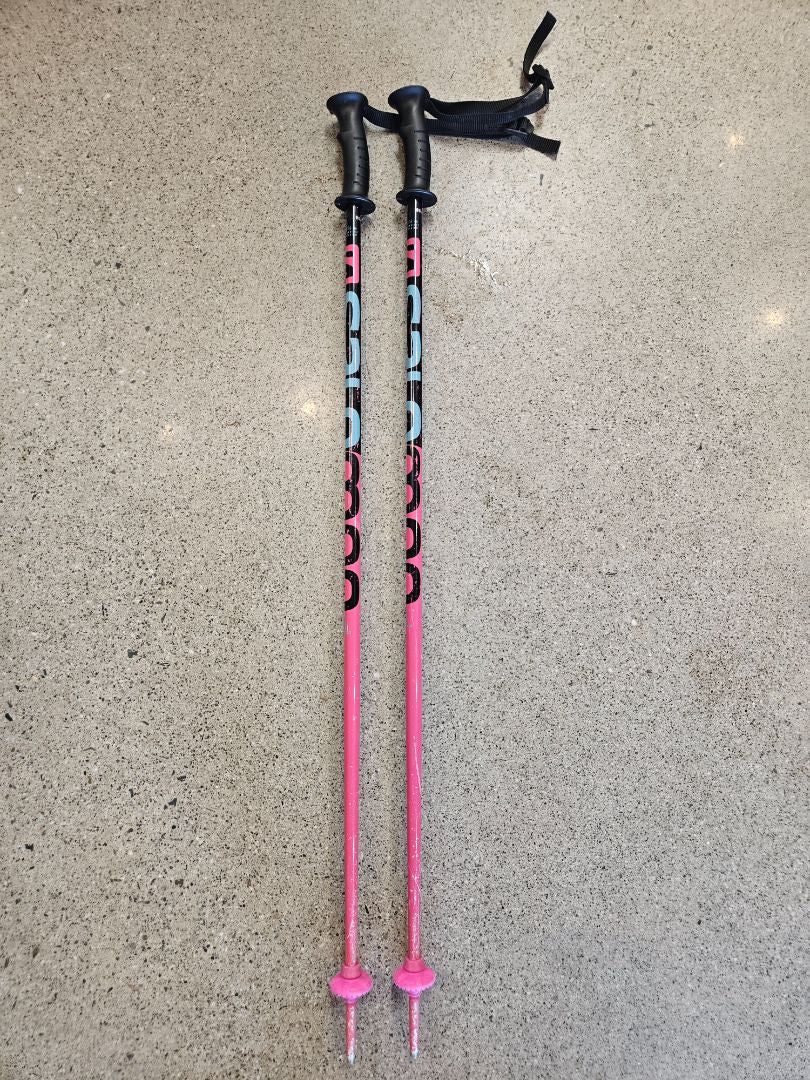 Pink Salomon Junior ski poles, 95 cm