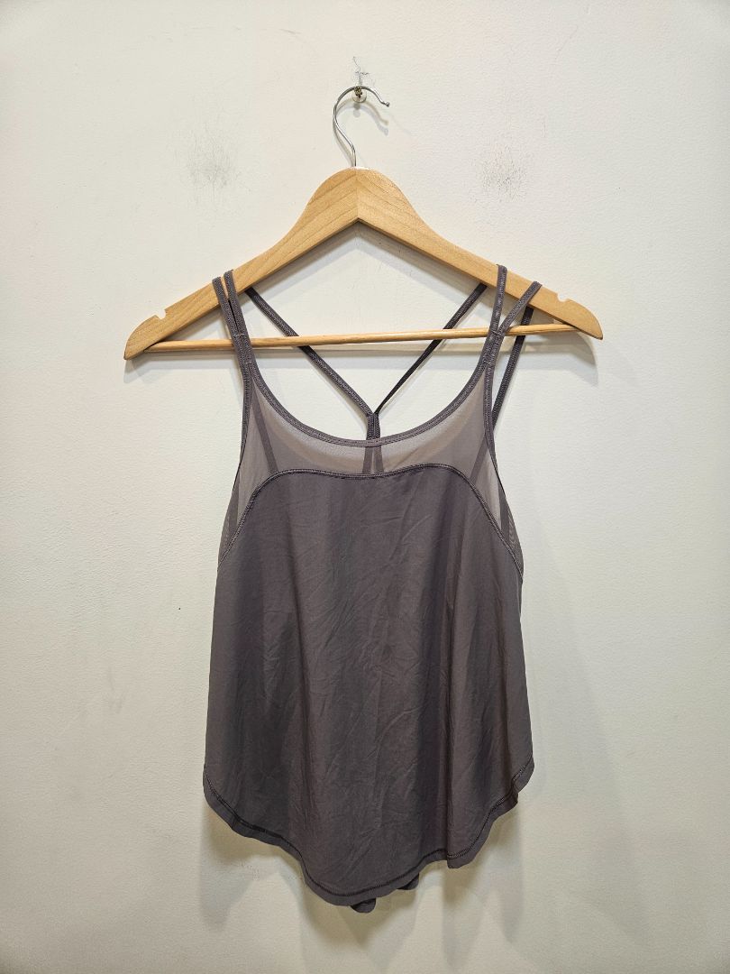 Grey Lululemon Mesh Strappy Tank, Small