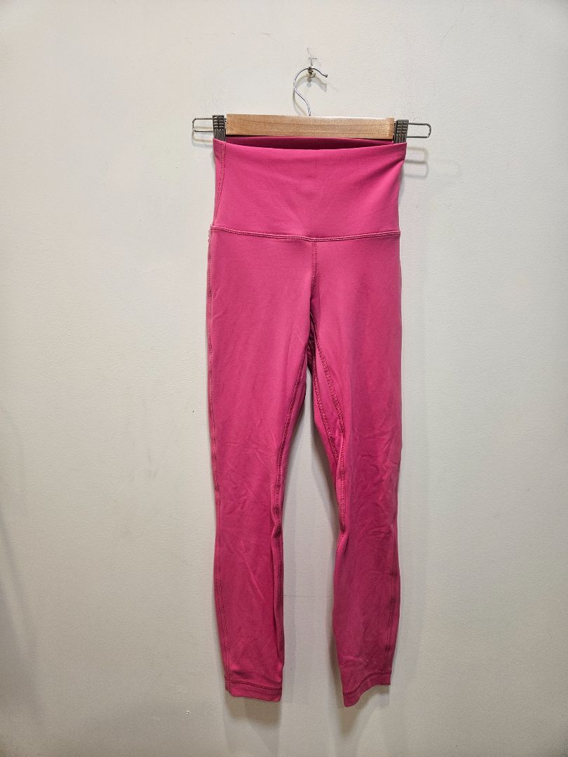 Pink Lululemon High-Rise Leggings, Lululemon 4 / Women's XS-Small