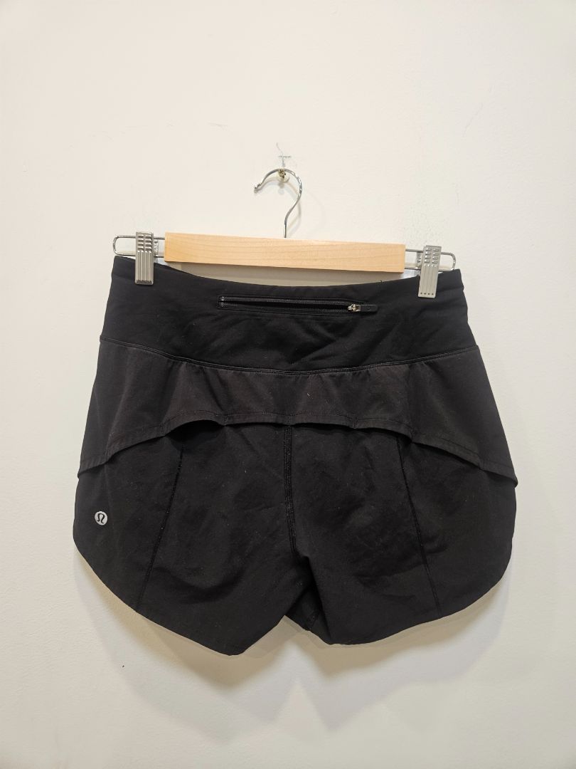 Black Lululemon Running Shorts, Lululemon 4 / Women's XS-Small