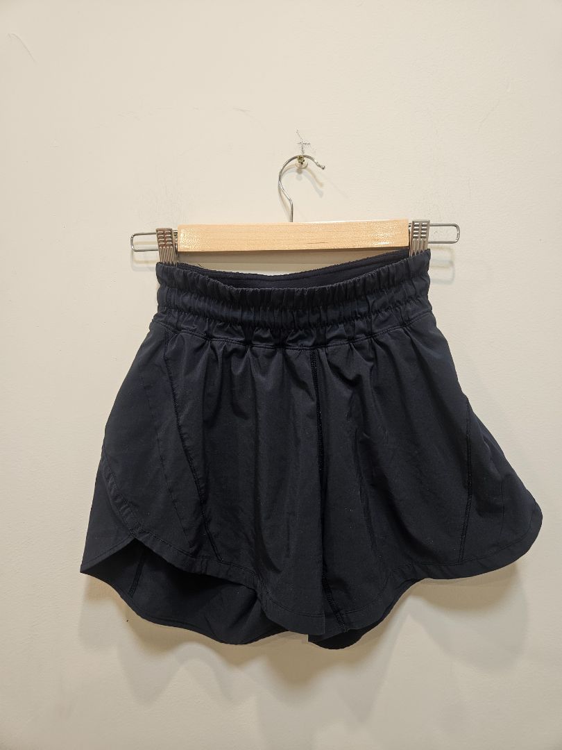 Black Lululemon Running Skort, Lululemon 4 / Women's XS-Small