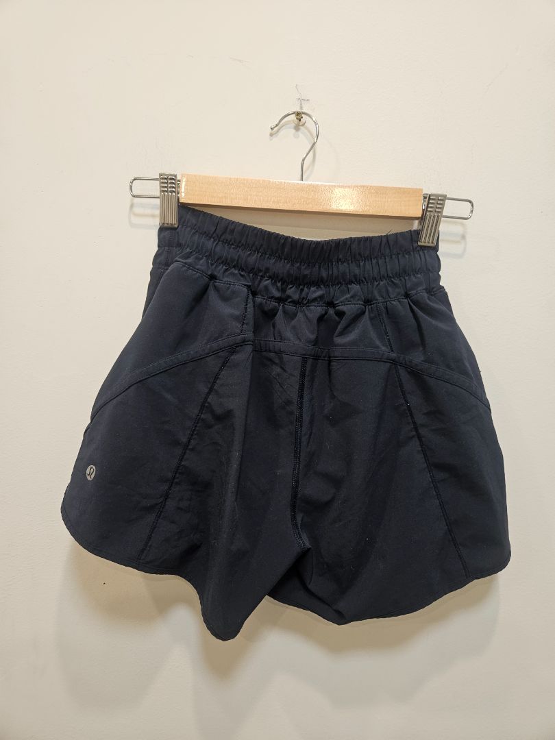 Black Lululemon Running Skort, Lululemon 4 / Women's XS-Small