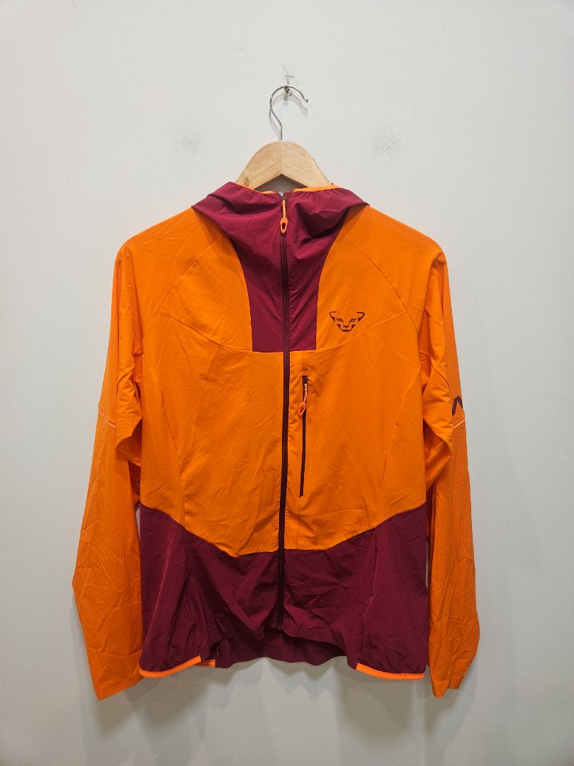 Orange Dynafit Alpine Wind Jacket, Women's Medium