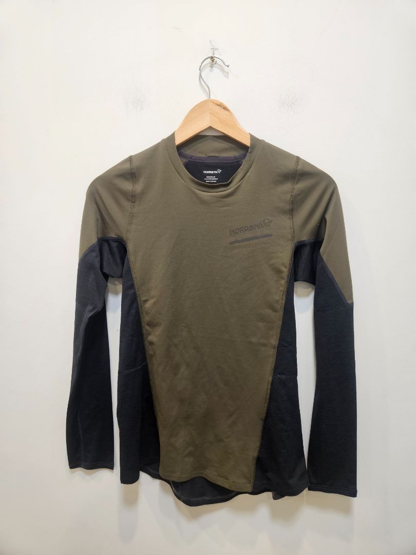 Olive Norrøna Technical Long Sleeve, Women's Small