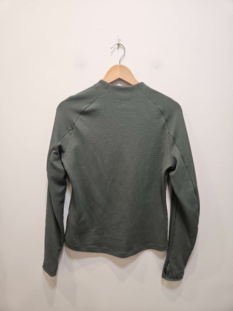 Green Normal Waffle Thermal Top, Women's Small