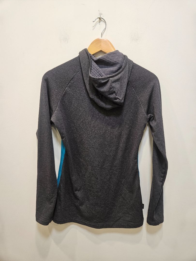 Teal Earth Sea Sky First Layer Hoodie, Women's 8 / Small