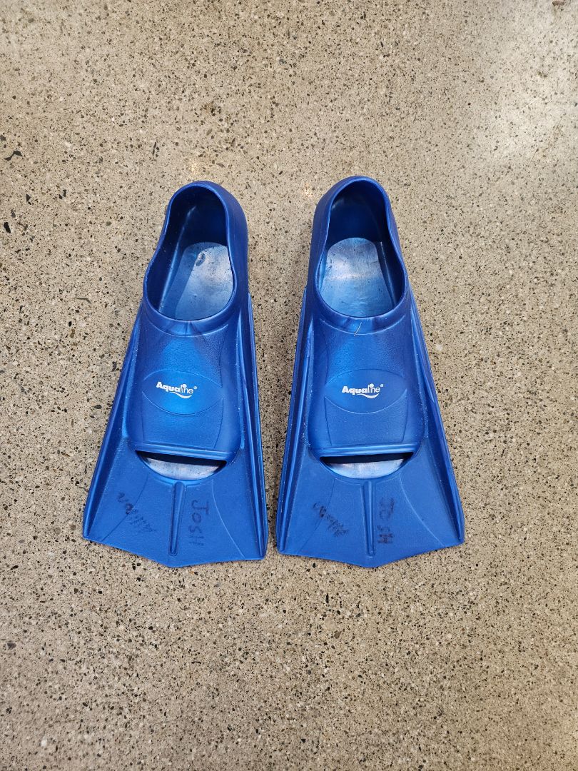 Blue Aqualine Swim Fins, EU 37–38