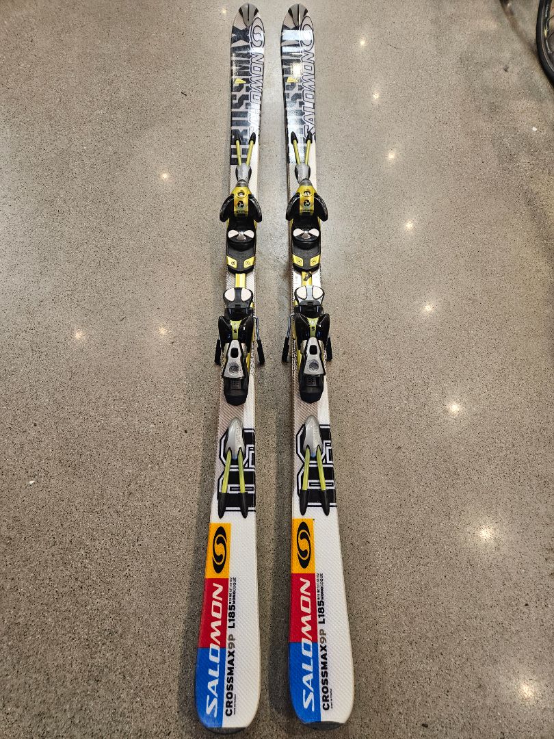 White Salomon Crossmax 9P, 185 cm