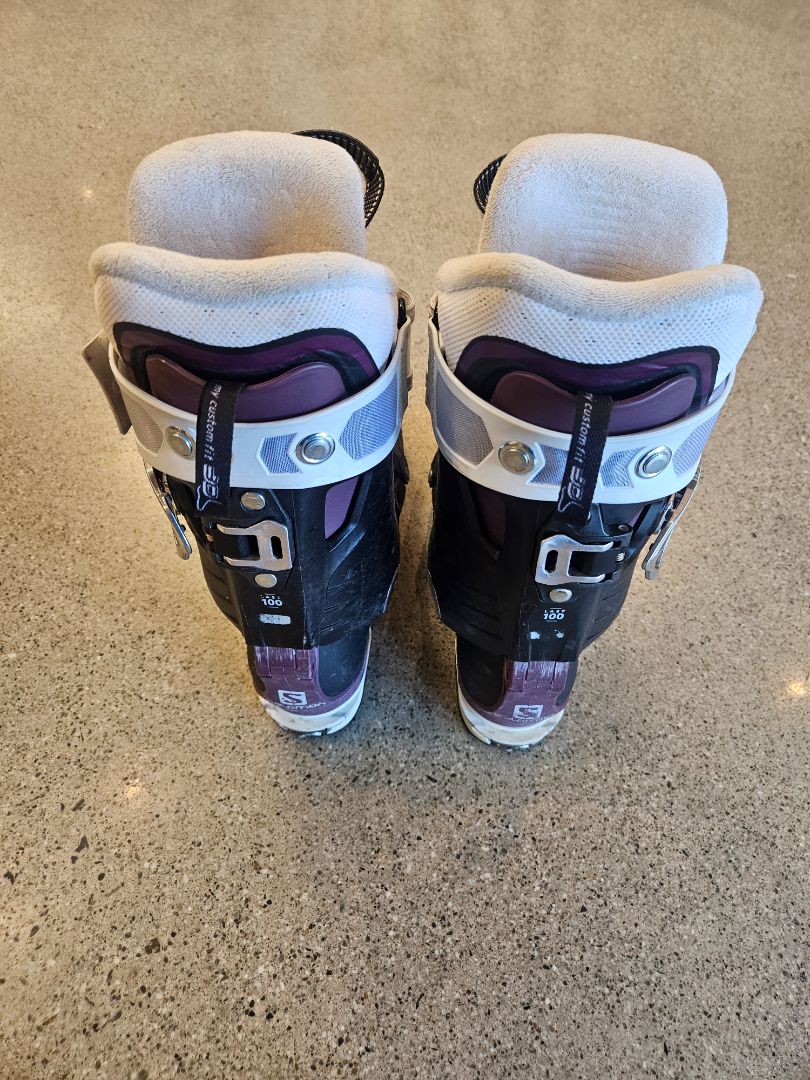 Burgundy Salomon QST Pro 100 W, Mondo 24