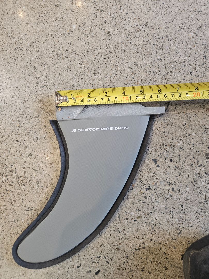 Grey Gong 8" Centre Fin, 8"