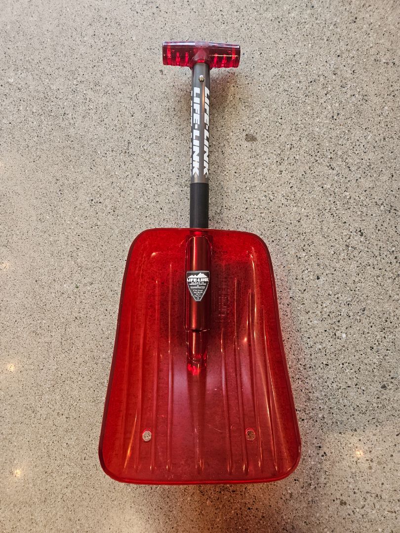 Red Life-Link Polycarbonate Avalanche Shovel, One size