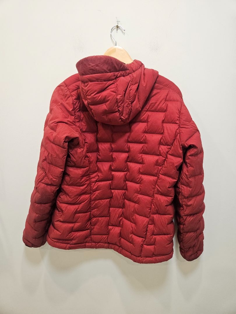 Red Kathmandu Down Hooded Jacket, Womens 12