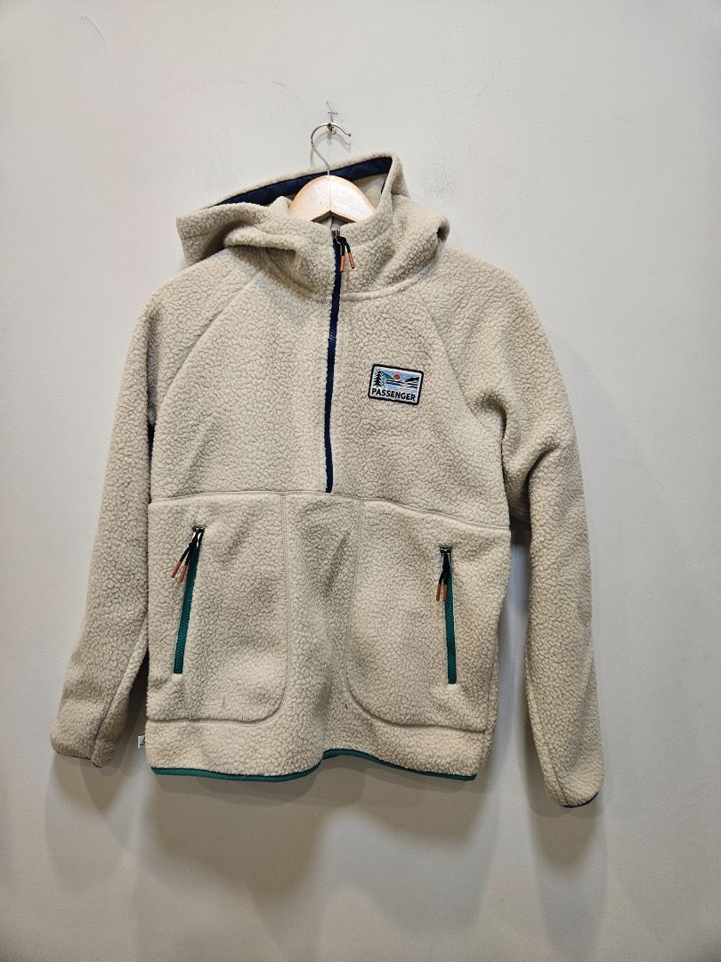 Cream Passenger Hooded Fleece, Women's S / UK 5 / EU 38 / US 6