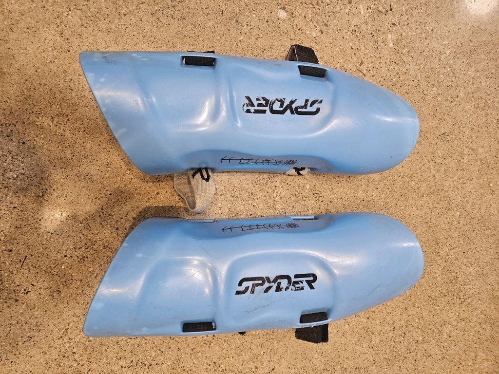 Blue Spyder Shin Guards, Adjustable