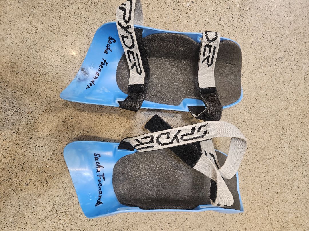 Blue Spyder Shin Guards, Adjustable