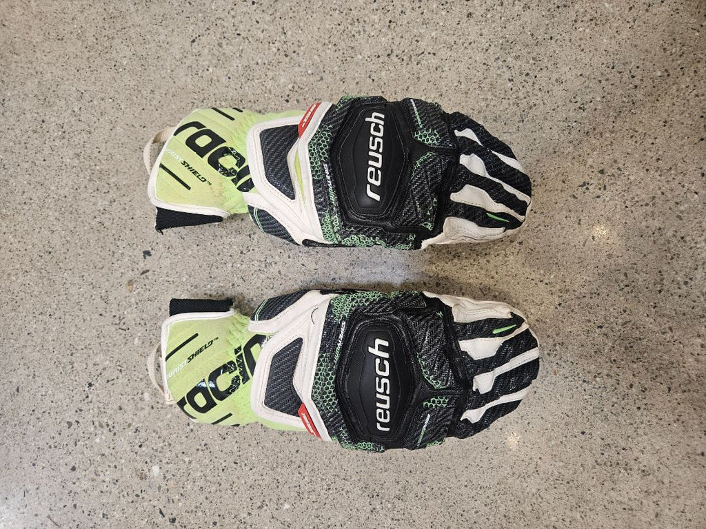 White Reusch Race Mittens, Junior