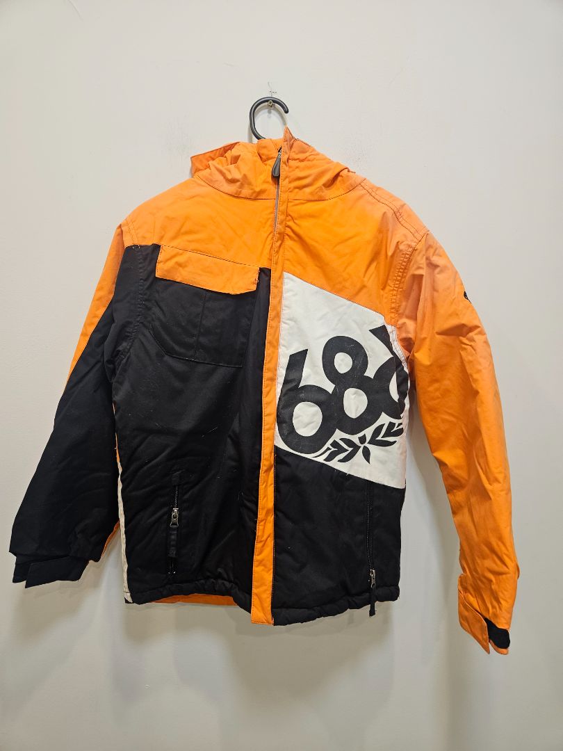 Orange 686 Snow Jacket, Youth Boys L