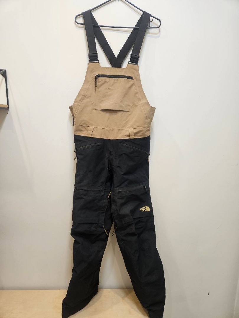 Black/Tan The North Face Snow Bib, M