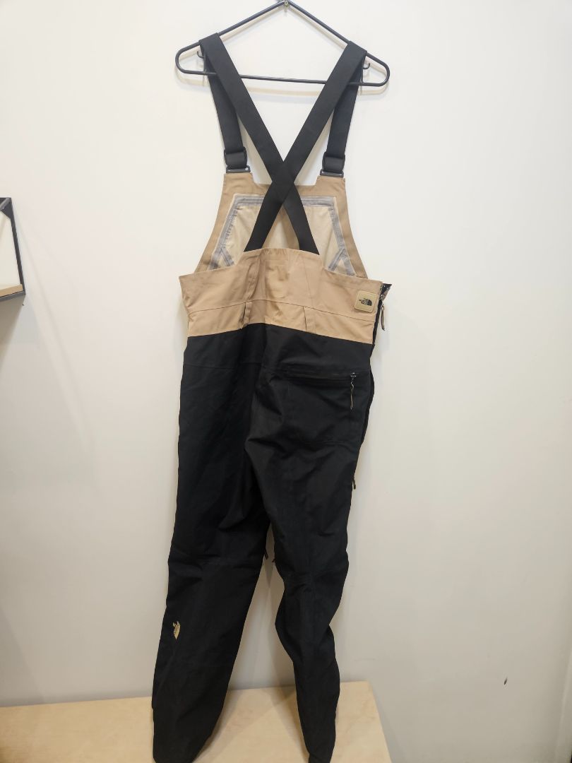 Black/Tan The North Face Snow Bib, M