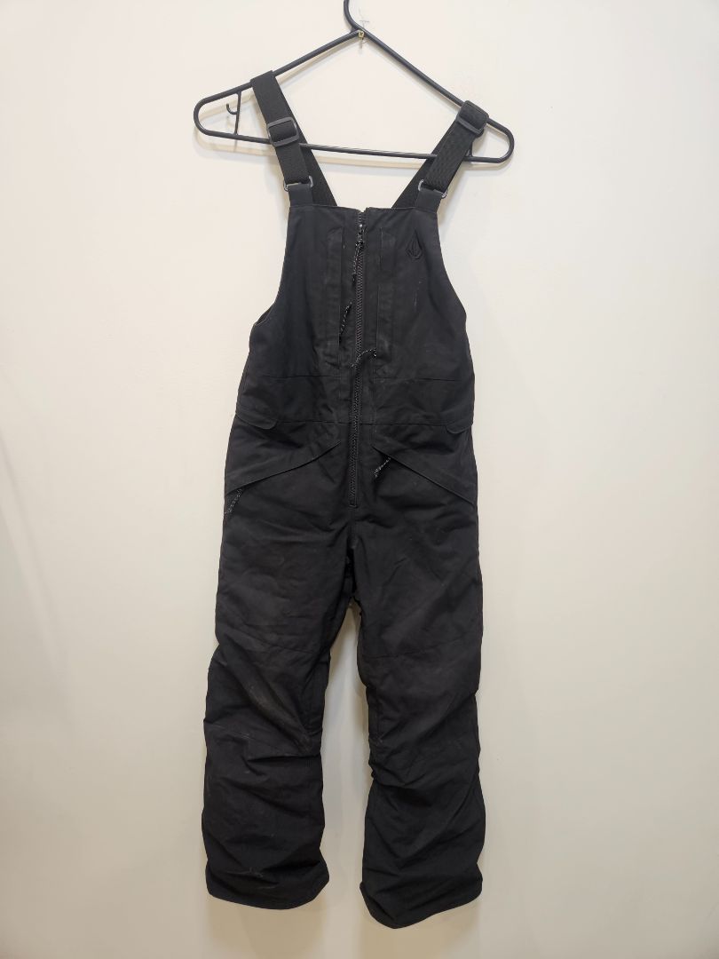 Black Volcom Barkley Bib, XS / 6Y / AUS 8