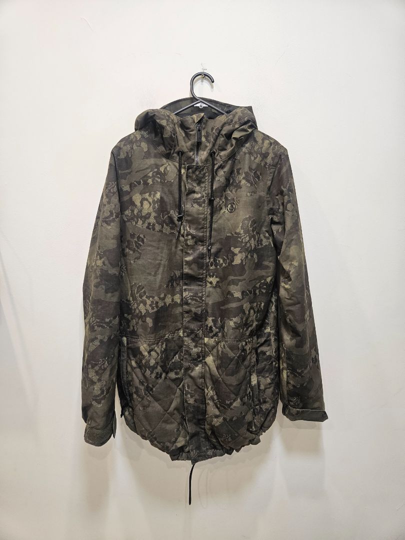 Olive/Black Volcom Snow Jacket, L