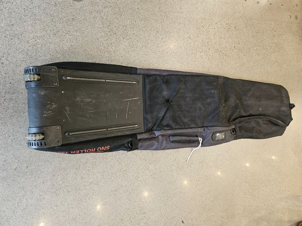 Black Kathmandu Wheeled Ski Bag, Fits skis/snowboard up to 185cm