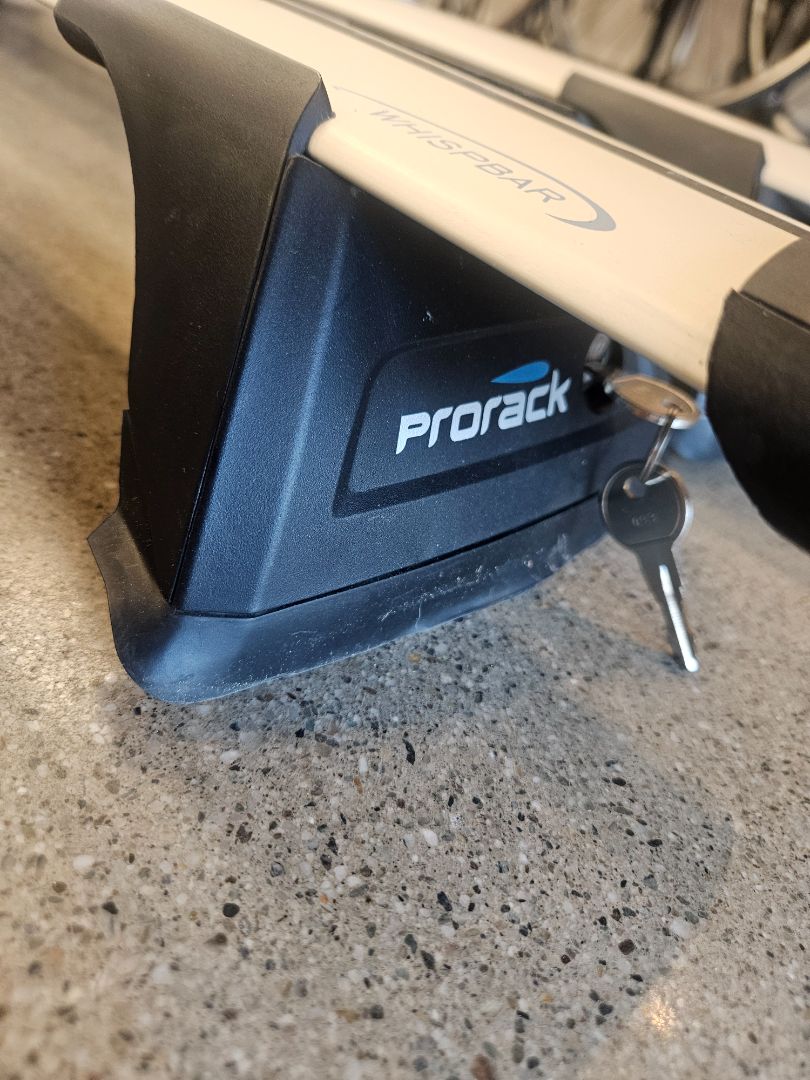 Silver Prorack Whispbar Roof Racks