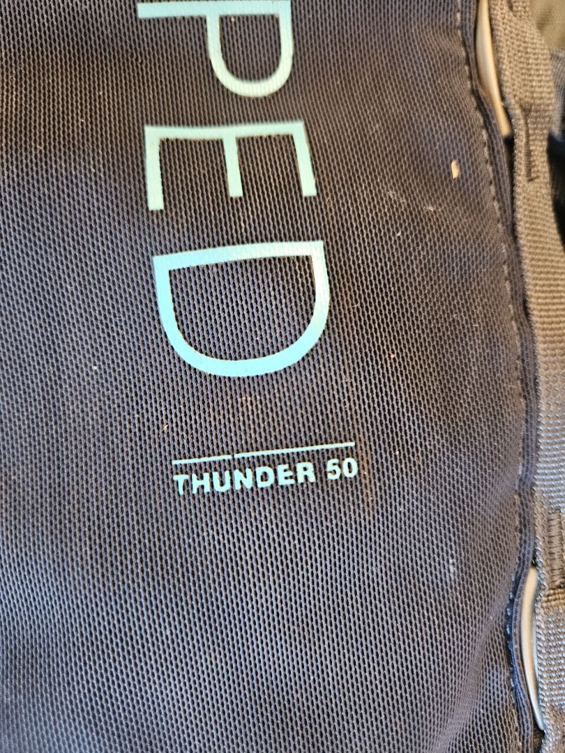 Black Exped Thunder 50, 50L / Small waist belt