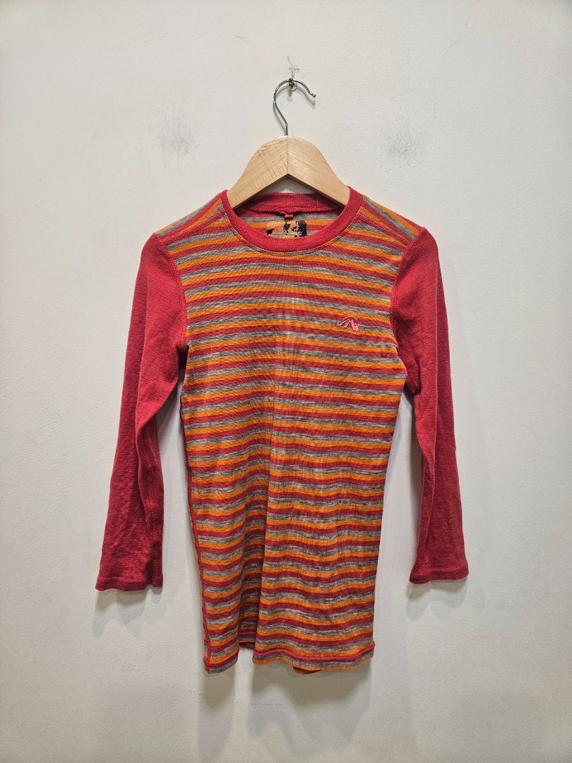Red Macpac Merino Base Layer, 6-8 years