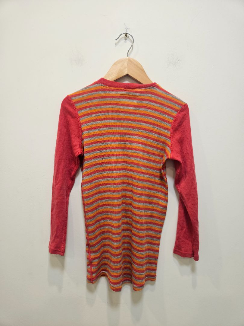 Red Macpac Merino Base Layer, 6-8 years