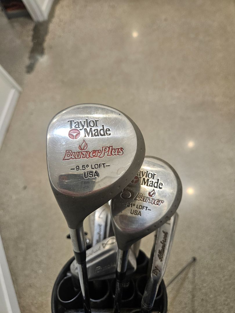 Blue TaylorMade Left Handed Golf Set, Left Handed