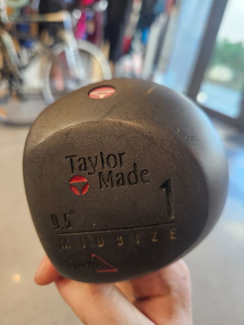 Black TaylorMade System 2 Driver/ 1 wood, Left Handed 9.5°