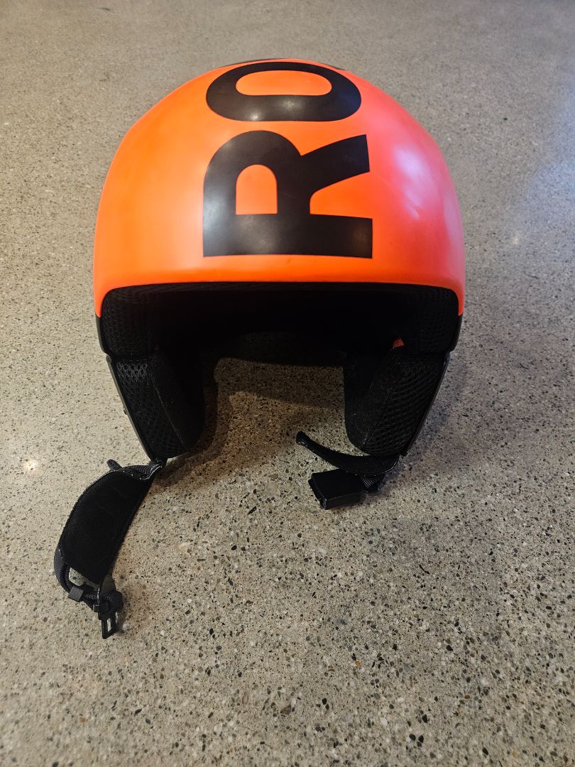 Orange Rossignol Racing helmet, 58 cm