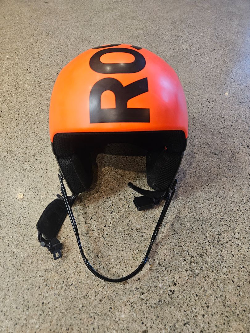 Orange Rossignol Racing helmet, 58 cm