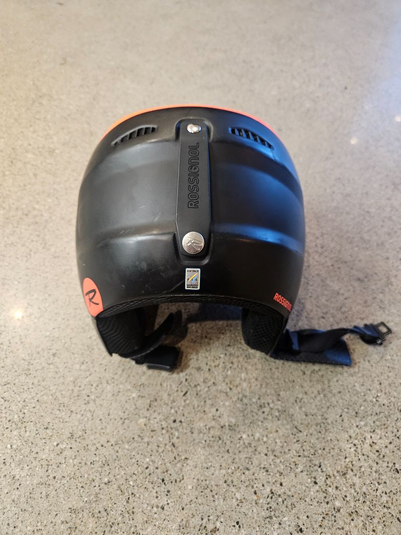 Orange Rossignol Racing helmet, 58 cm